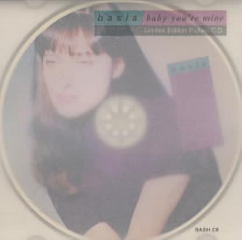 Basia Baby You're Mine Picture Cd CD single (CD5 / 5") UK BSIC5BA31211