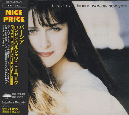 Basia London, Warsaw, New York CD album (CDLP) Japanese BSICDLO433535