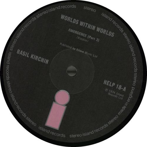 Basil Kirchin Worlds Within Worlds UK vinyl LP album (LP record) (657385)