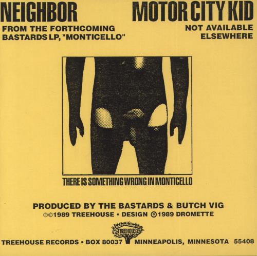 Bastards [US] Neighbor 7" vinyl single (7 inch record / 45) US 9FS07NE871080