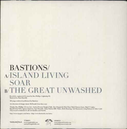 Bastions Island Living 7" vinyl single (7 inch record / 45) UK 4CU07IS838046