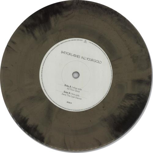 Bat For Lashes All Your Gold - Gold vinyl 7" vinyl single (7 inch record / 45) UK BT707AL678176