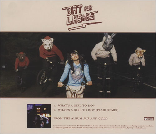 Bat For Lashes What's A Girl To Do? CD-R acetate US BT7CRWH434232