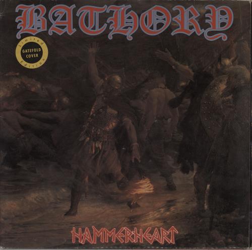 Bathory Hammerheart - gatefold - EX vinyl LP album (LP record) German E07LPHA757212