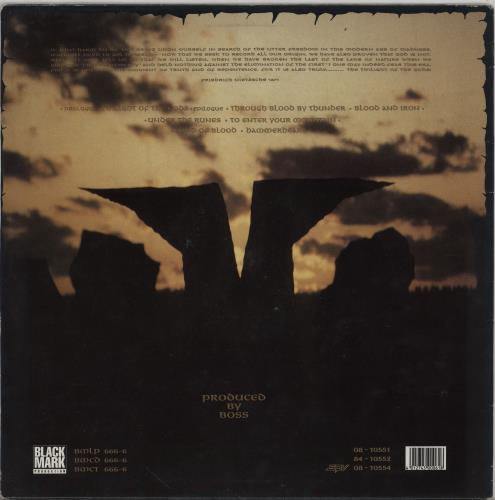 Bathory Twilight Of The Gods - 1st vinyl LP album (LP record) German E07LPTW757211