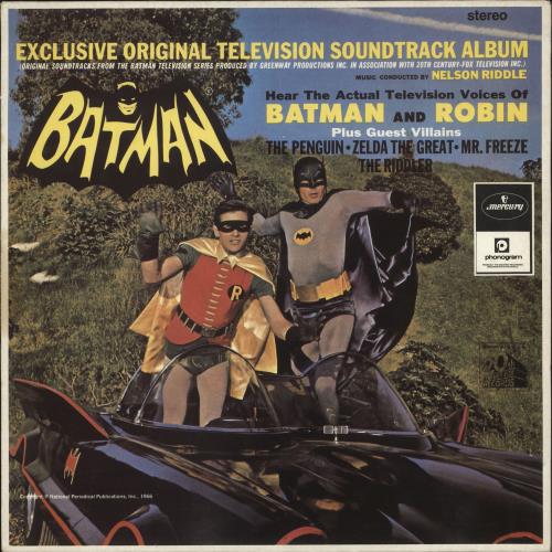 Batman & Robin Original TV Soundtrack Album UK vinyl LP album (LP