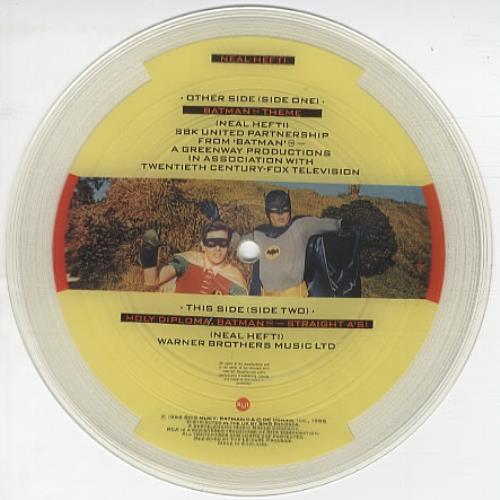 Batman Batman Theme 7" vinyl picture disc (7 inch picture disc single) UK B&R7PBA339680