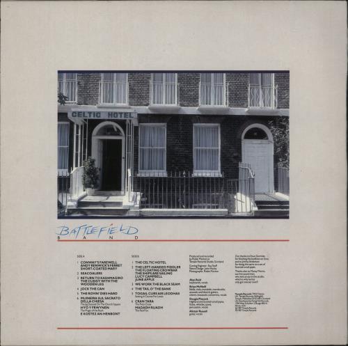 Battlefield Band Celtic Hotel vinyl LP album (LP record) UK BJ8LPCE394240