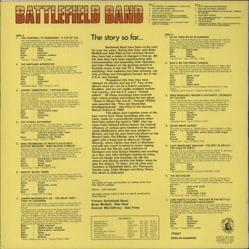 Battlefield Band The Story So Far vinyl LP album (LP record) UK BJ8LPTH394237