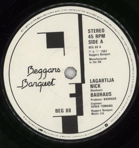 Bauhaus Lagartija Nick 7" vinyl single (7 inch record / 45) UK BAU07LA116704