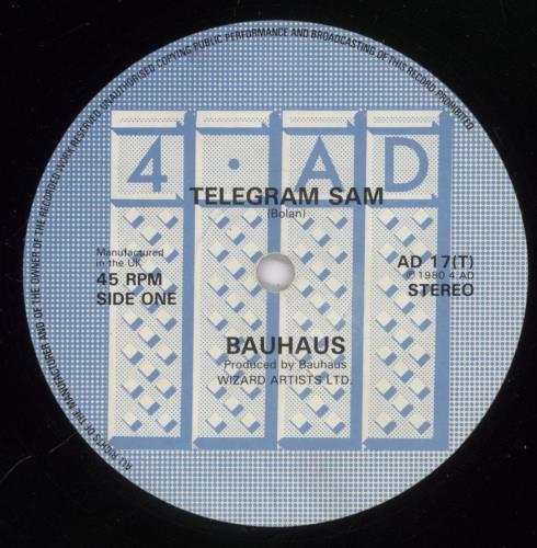 Bauhaus Telegram Sam - VG 12" vinyl single (12 inch record / Maxi-single) UK BAU12TE892052
