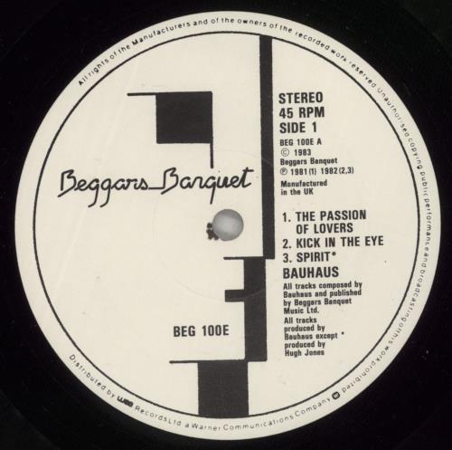 Bauhaus The Singles 1981-1983 vinyl LP album (LP record) UK BAULPTH128909