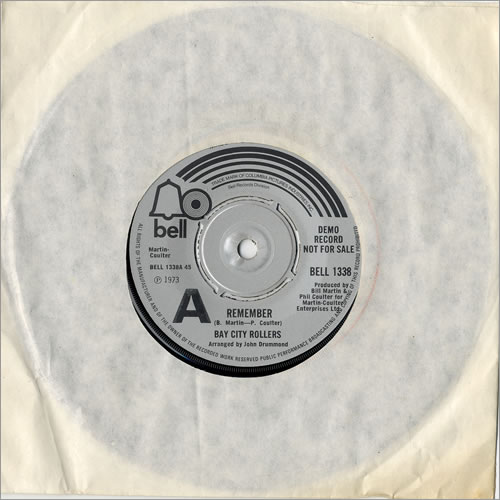 Bay City Rollers Remember 7" vinyl single (7 inch record / 45) UK BAY07RE476643