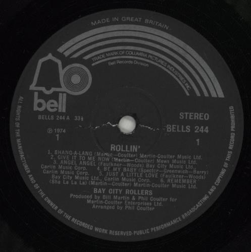Bay City Rollers Rollin' vinyl LP album (LP record) UK BAYLPRO209908