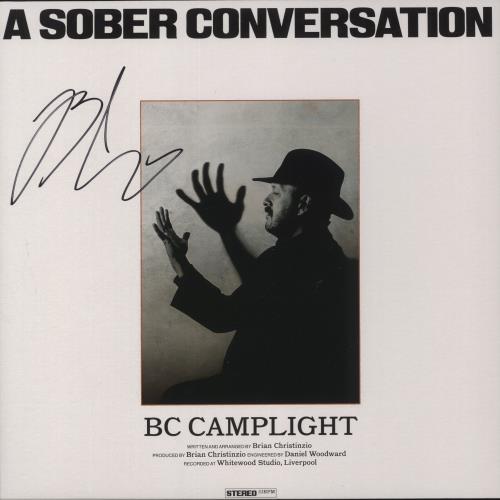 BC Camplight A Sober Conversation - Autographed - Gold Vinyl vinyl LP album (LP record) UK 2XALPAS879416