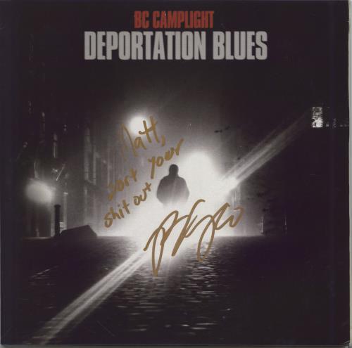 BC Camplight Deportation Blues - Silver - Autographed vinyl LP album (LP record) UK 2XALPDE772289