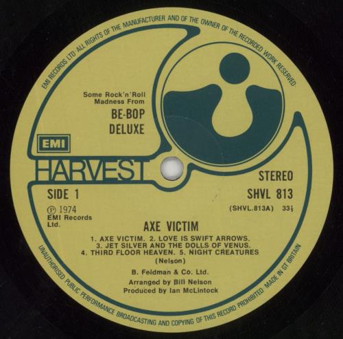 Be Bop Deluxe Axe Victim vinyl LP album (LP record) UK BEPLPAX445899
