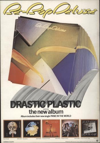 Be Bop Deluxe Drastic Plastic tour programme UK BEPTRDR164981