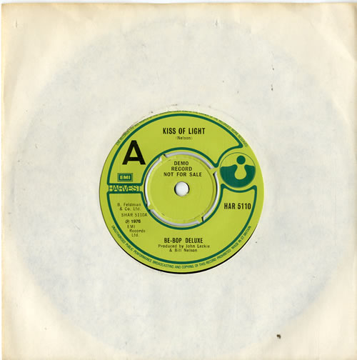 Be Bop Deluxe Kiss Of Light 7" vinyl single (7 inch record / 45) UK BEP07KI594748