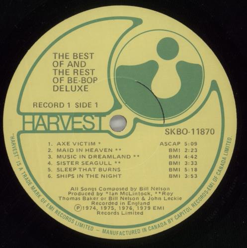 Be Bop Deluxe The Best Of And The Rest Of 2-LP vinyl record set (Double LP Album) Canadian BEP2LTH864623