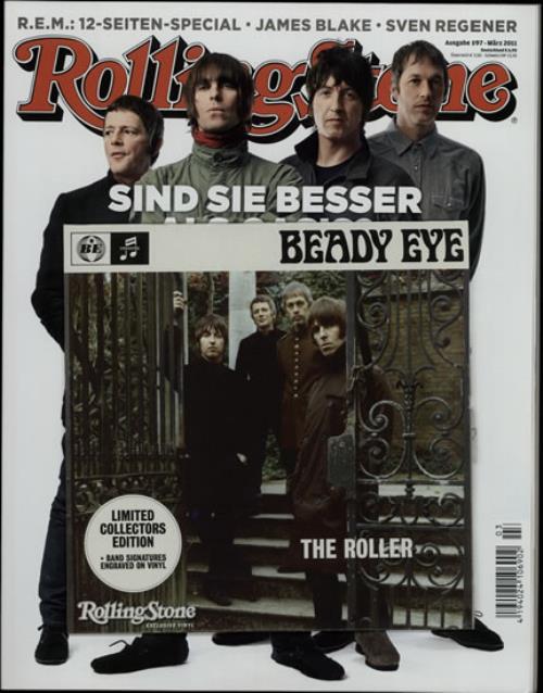 Beady Eye The Roller + Rolling Stone Magazine 7" vinyl single (7 inch record / 45) UK B8A07TH593099