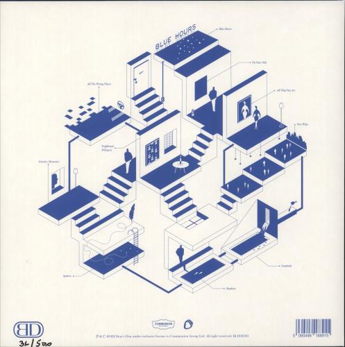 Bear's Den Blue Hours - Blue Swirl Vinyl vinyl LP album (LP record) UK F6ALPBL871779