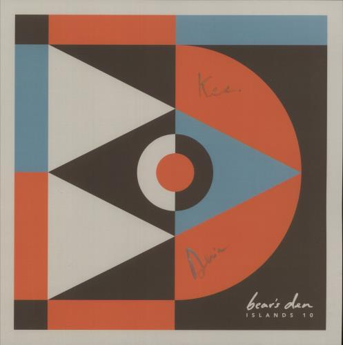 Bear's Den Islands - Blue & Clear Vinyl + Autographed Print vinyl LP album (LP record) UK F6ALPIS879069