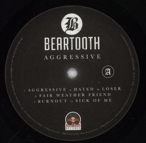 Beartooth Aggressive vinyl LP album (LP record) US QNBLPAG742387