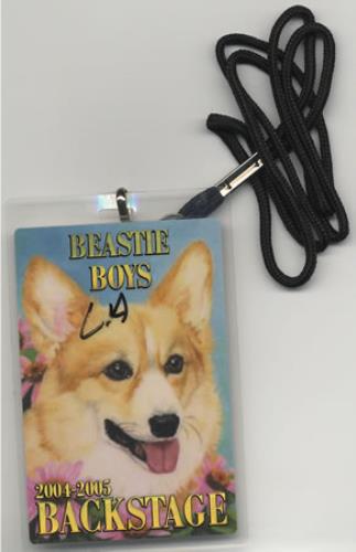 Beastie Boys 2004-2005 Backstage tour pass US BEATPBA409038