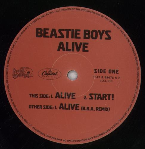 Beastie Boys Alive 10" vinyl single (10 inch record) UK BEA10AL148444