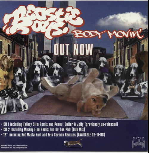 Beastie Boys Body Movin' display UK BEADIBO632130
