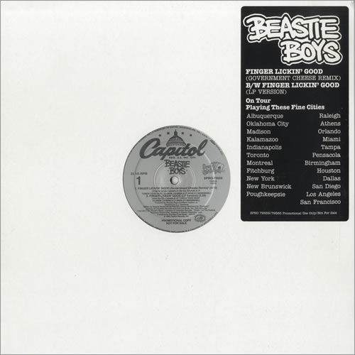 Beastie Boys Finger Lickin' Good 12" vinyl single (12 inch record / Maxi-single) US BEA12FI115834