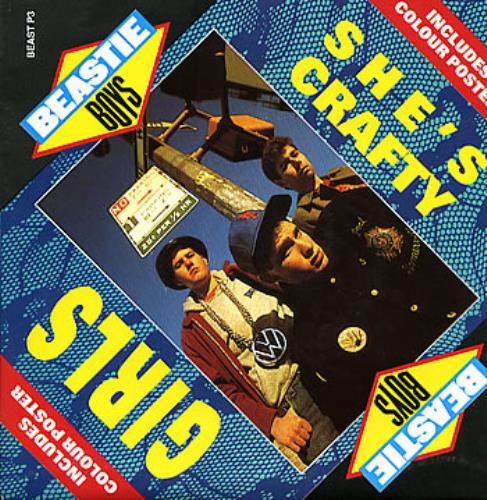 Beastie Boys Girls - Poster Slv 7" vinyl single (7 inch record / 45) UK BEA07GI30471