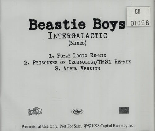Beastie Boys Intergalatic - Mixes CD-R acetate US BEACRIN121247