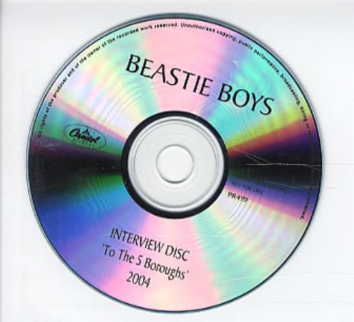 Beastie Boys Interview Disc - To The 5 Boroughs CD-R acetate Australian BEACRIN310501