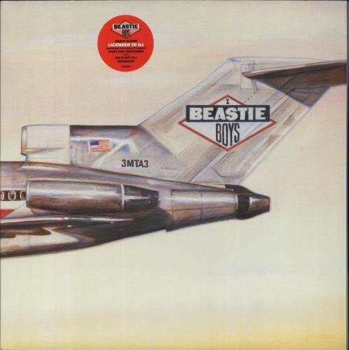 Beastie Boys Licensed To Ill + Hype Sticker vinyl LP album (LP record) UK BEALPLI606640