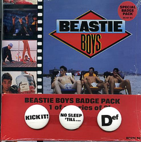 Beastie Boys She's On It - Badge Pack 7" vinyl single (7 inch record / 45) UK BEA07SH30474