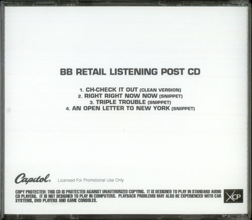 Beastie Boys To The 5 Boroughs - BB Sampler CD-R acetate US BEACRTO536355