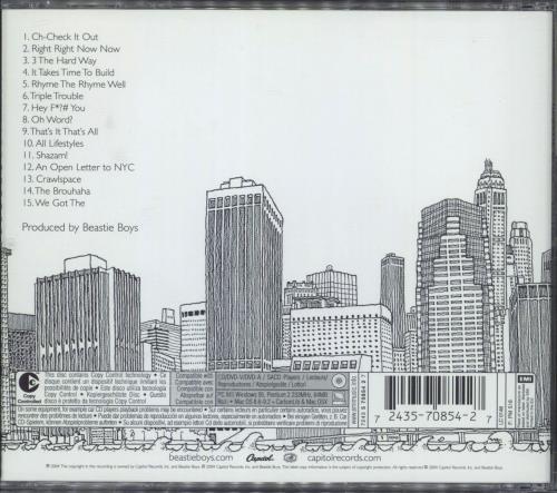 Beastie Boys To The 5 Boroughs CD album (CDLP) Dutch BEACDTO777925