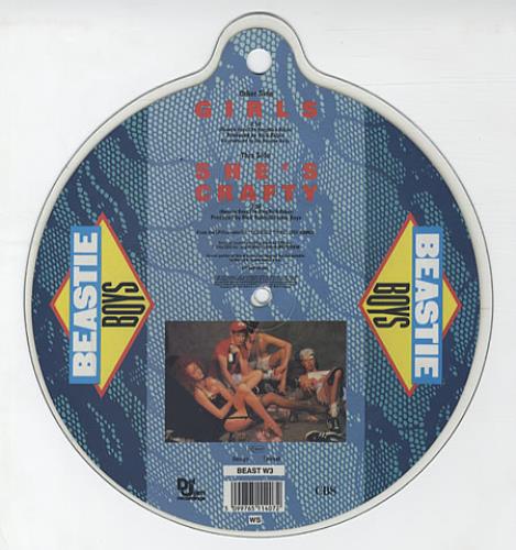 Beastie Boys Girls UK shaped picture disc (picture disc