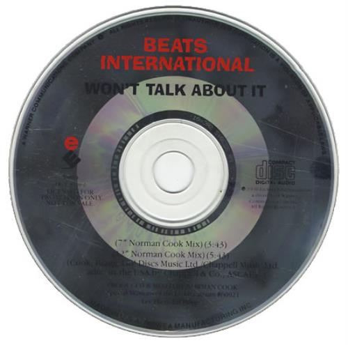 Beats International Won't Talk About It CD single (CD5 / 5") US BINC5WO154028