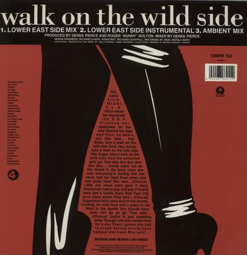 Beatsystem Walk On The Wild Side 12" vinyl single (12 inch record / Maxi-single) UK 1OB12WA755394