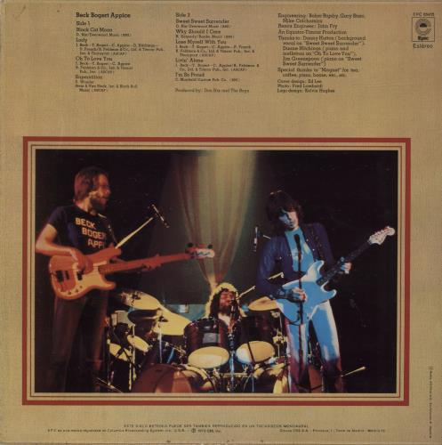 Beck, Bogert & Appice Beck, Bogert, Appice vinyl LP album (LP record) Spanish APILPBE684654