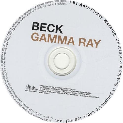 Beck Gamma Ray - Promo CD single (CD5 / 5") US B-KC5GA440853