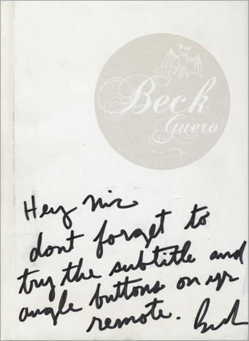 Beck Guero - Autographed 2-disc CD/DVD set US B-K2DGU429890