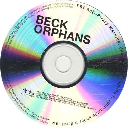 Beck Orphans - Promo CD-R acetate US B-KCROR440858