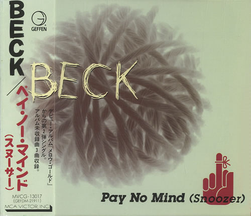 Beck Pay No Mind CD single (CD5 / 5") Japanese B-KC5PA143341