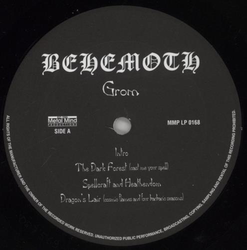 Behemoth Grom vinyl LP album (LP record) Polish 09QLPGR861226