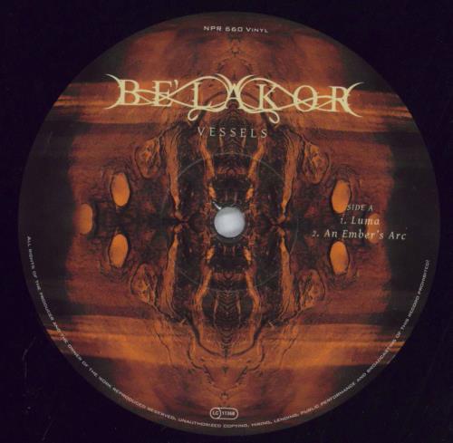 Be'lakor Vessels - 180g 2-LP vinyl record set (Double LP Album) US 5OB2LVE827307