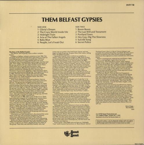 Belfast Gypsies Them Belfast Gypsies vinyl LP album (LP record) UK BGFLPTH875729